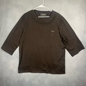 Nice Breed Crew Neck Double Collar tee 3/4 Length Sleeves Unisex Oversized EE-03